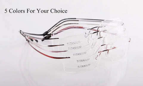 Chashma Brand Titanium Reading Glasses Super Light Myopia Optical Prescription Glasses Frame for Male and Female