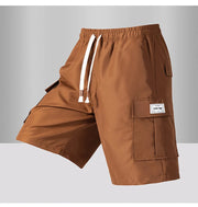 Summer Men's Cargo Shorts 2025 Loose Casual Below Knee Pants Elastic Waist Plus Size Outdoor Jogging Tactical Capri Sweatpants