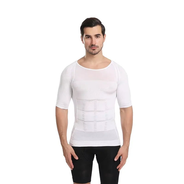 2/1Men's Compression Body Shaper Tank Top, Slimming Vest