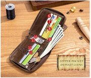 BULLCAPTAIN Brand Men's Wallet Genuine Leather Purse Male Rfid Wallet Multifunction Storage Bag Coin Purse Wallet's Card Bags