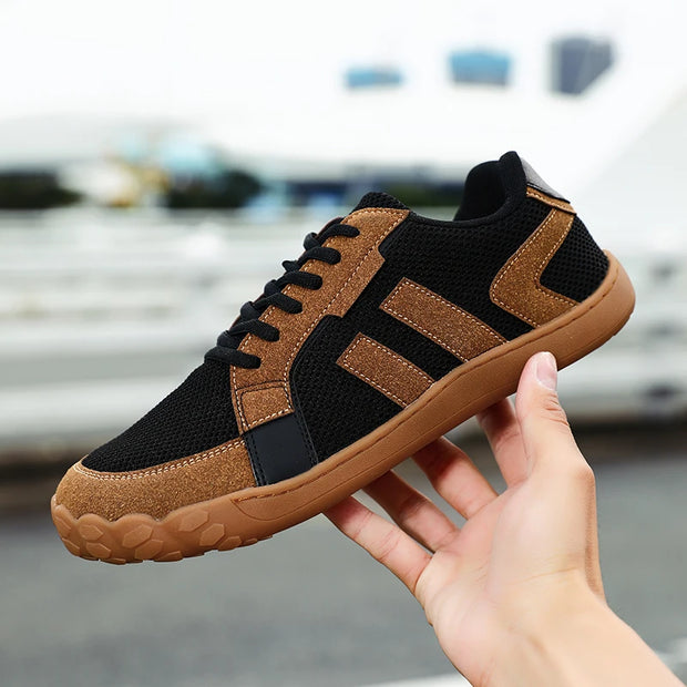 2024 Men Barefoot Shoes Outdoor Walking Flat Shoe Wear-resisting Loafers Men's Casual Sneaker Minimalist Wide Toe Big Size 44
