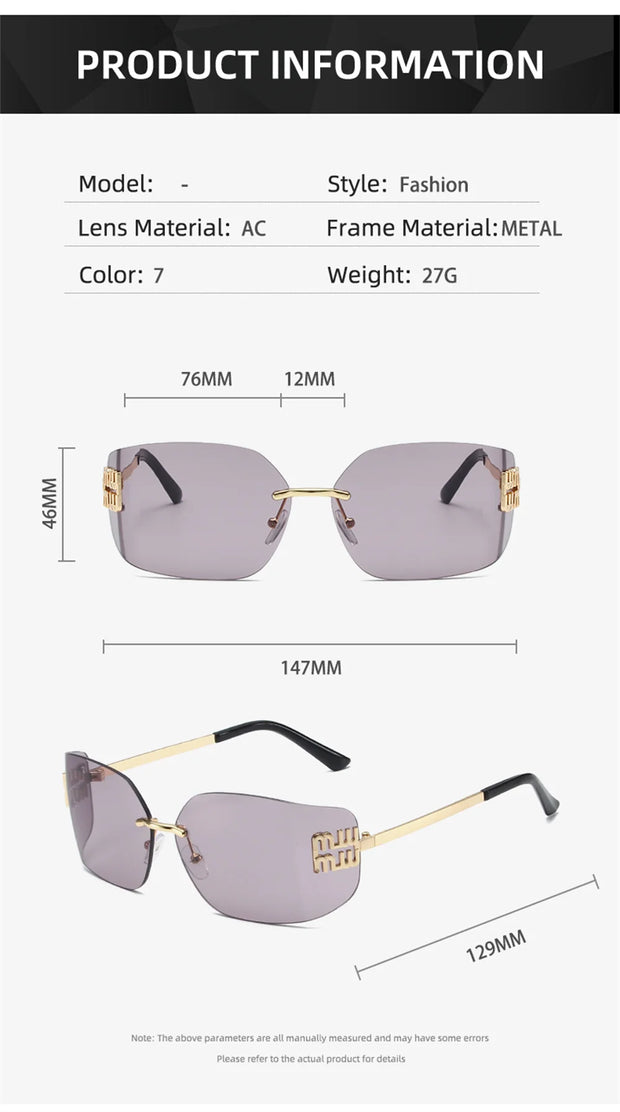 Retro American Curved Lenses Women'S Sunglasses Personalized Letter Decoration Glasses Outdoor Popular Eyepieces Shades Eyewear
