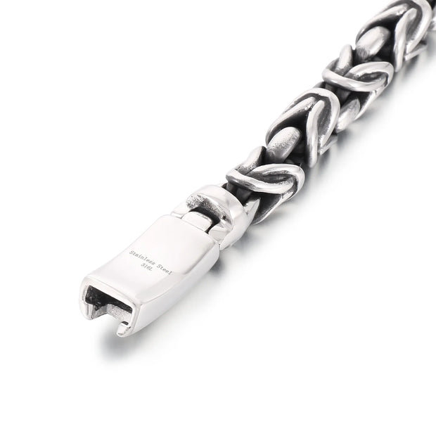 8mm Singular Byzantine Chain Bracelet & Necklace - Stainless Steel 316L - KB170399-KJX