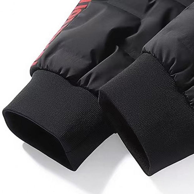 Down Padded Men's Pants Drawstring Warm Padded Sweatpants Loose Jogging Pants Thickened Warm Cotton Pants Thermal Down Trousers
