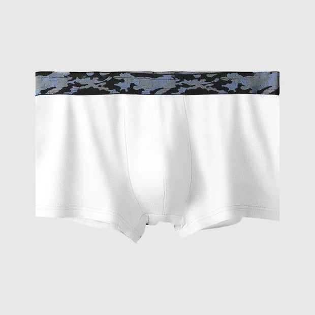 Men's ultra-thin breathable ice silk seamless one-piece sexy boxers
