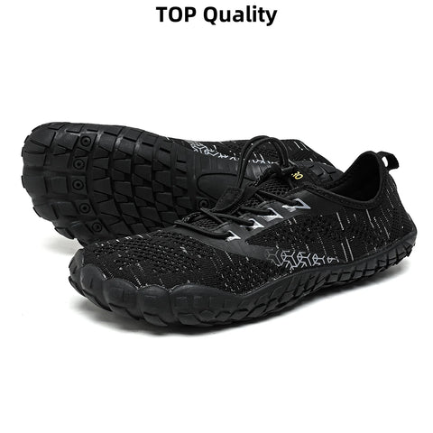 Wide Toe Zero Barefoot Shoes Mens Minimalist Water Shoes Breathable for Walking Rock Climbing Wrestling Trail Running Sneakers