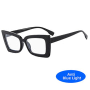 Fashion Big Frame Cat Eye Optical Eyeglasses Men Women Trend Brand Designer Reading Computer Anti Blue Light Eyeglasses Unisex