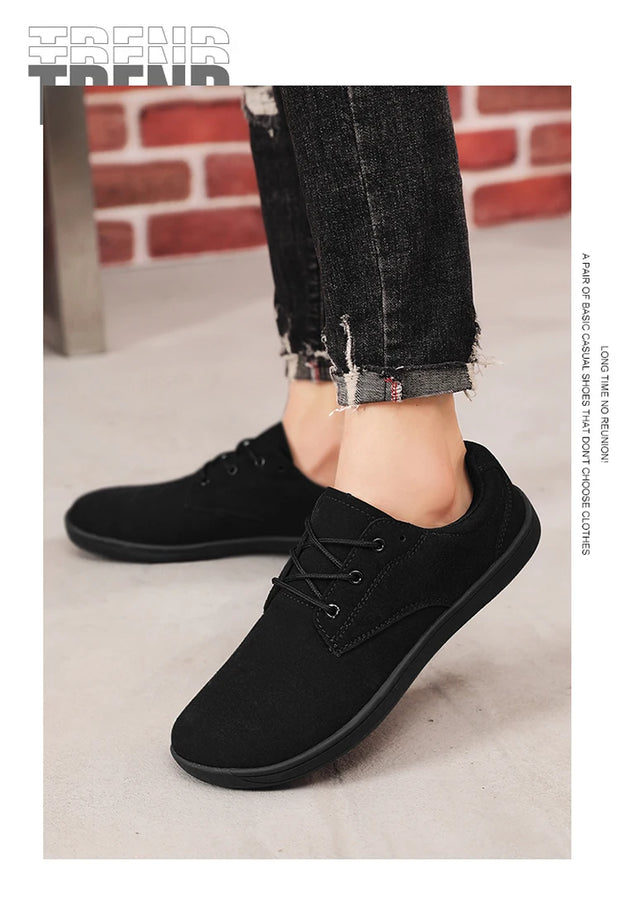 Wide Toe Men Barefoot Shoes Minimalist Sneakers Comfortable Casual Sports Shoe Non-slip Male Flat Loafers Outdoor Walking Shoes
