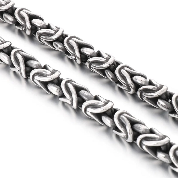 8mm Singular Byzantine Chain Bracelet & Necklace - Stainless Steel 316L - KB170399-KJX