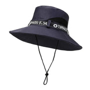 New Hot Selling Spring Summer Bucket Hat Men's Solid Color Big Brim Sun Hat Women's Folding Fishing Mountaineering Outdoor Hat