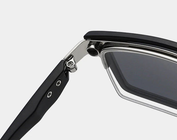 HDCRAFTER 6 In 1 Magnet Polarized Clip Glasses Frame Men TR90 Optical Myopia Clip Glasses For Men Prescription Eyeglasses Frame