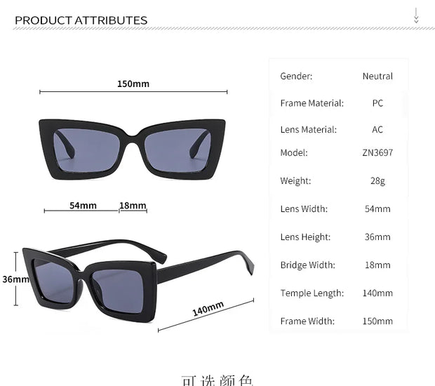 Fashion Big Frame Cat Eye Optical Eyeglasses Men Women Trend Brand Designer Reading Computer Anti Blue Light Eyeglasses Unisex