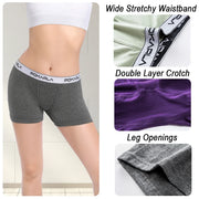 Women’s Boxer Briefs Seamless Boy Shorts Panties Soft Stretch Cotton Ladies Safety Pants Female Anti Chafing Boy Shorts Panties