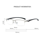 HDCRAFTER 6 In 1 Magnet Polarized Clip Glasses Frame Men TR90 Optical Myopia Clip Glasses For Men Prescription Eyeglasses Frame