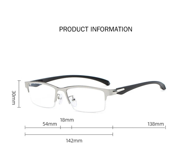 HDCRAFTER 6 In 1 Magnet Polarized Clip Glasses Frame Men TR90 Optical Myopia Clip Glasses For Men Prescription Eyeglasses Frame