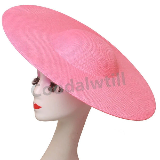 40CM Big Fascinators Base Wedding Millinery Supplies DIY Hair Accessories Hat Women Kentucky Derby Large Fascinator Base