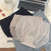 Summer Ice Silk Seamless Underwear Ladies Summer Ultra-thin Sense Quick-drying Pants 3D Peach Hip Fitness Briefs Panties