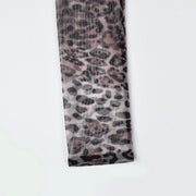MUZISKAT High Quality 2024 Hot New Women's Leopard Mesh Sexy See-Through Body Shaping Erotic Lingerie Set Onlyfans