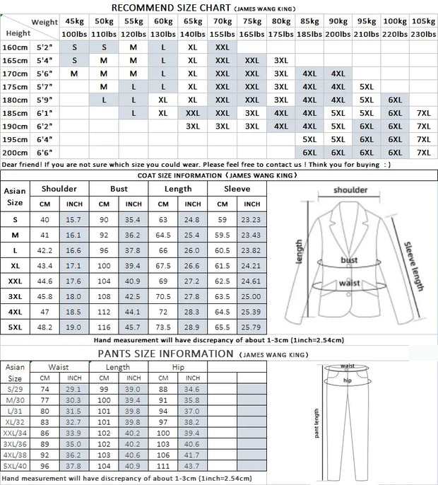 ( Jacket + Pants ) Brand Solid Color Formal Casual Business Office Double Buttons Suit Two-pcs Set Groom Wedding Dress Party