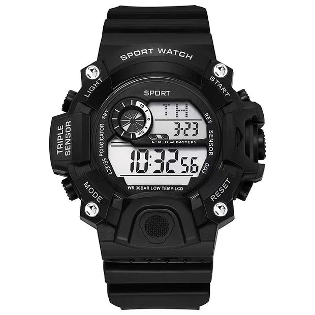 Men's Watch Digital Sports LED Backlight Electronic Watch Multi-function Alarm Date Chronograph Men's Outdoor Sports Clock The m