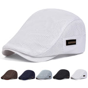 Men NEW York Label Mesh Breathability Newsboy Caps British Painters Hats Spring and Summer Flat Cap Hip Hop Berets Hat