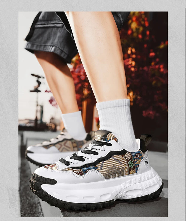 Fashionable Men's Footwear Casual Tennis Shoes Outdoor Sports Footwear New Autumn/Winter Casual Sports Shoes - Durable