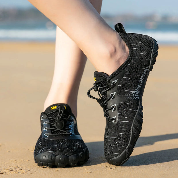 Wide Toe Zero Barefoot Shoes Mens Minimalist Water Shoes Breathable for Walking Rock Climbing Wrestling Trail Running Sneakers