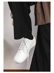 Men's Wide-toe Barefoot Shoes Lightweight Soft-soled Casual Walking Minimalist Breathable Artificial Leather Low-top Sneakers