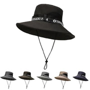 New Hot Selling Spring Summer Bucket Hat Men's Solid Color Big Brim Sun Hat Women's Folding Fishing Mountaineering Outdoor Hat