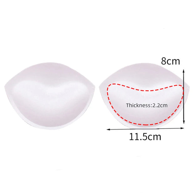 1/2/3 Pair Yoga Clothing Push Up Bra Padding Chest Enhancers Bra Foam Insert Chest Cup Intimates Accessories Sponge Bra Pads