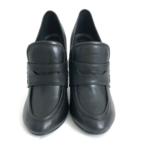Elegant Wedges Shoes for Women Round Toe High Heel Pumps Comfortable Wedge Heels Footwear Full Black Customized By Aimirlly