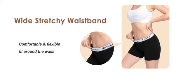 Women’s Boxer Briefs Seamless Boy Shorts Panties Soft Stretch Cotton Ladies Safety Pants Female Anti Chafing Boy Shorts Panties