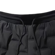 Down Padded Men's Pants Drawstring Warm Padded Sweatpants Loose Jogging Pants Thickened Warm Cotton Pants Thermal Down Trousers